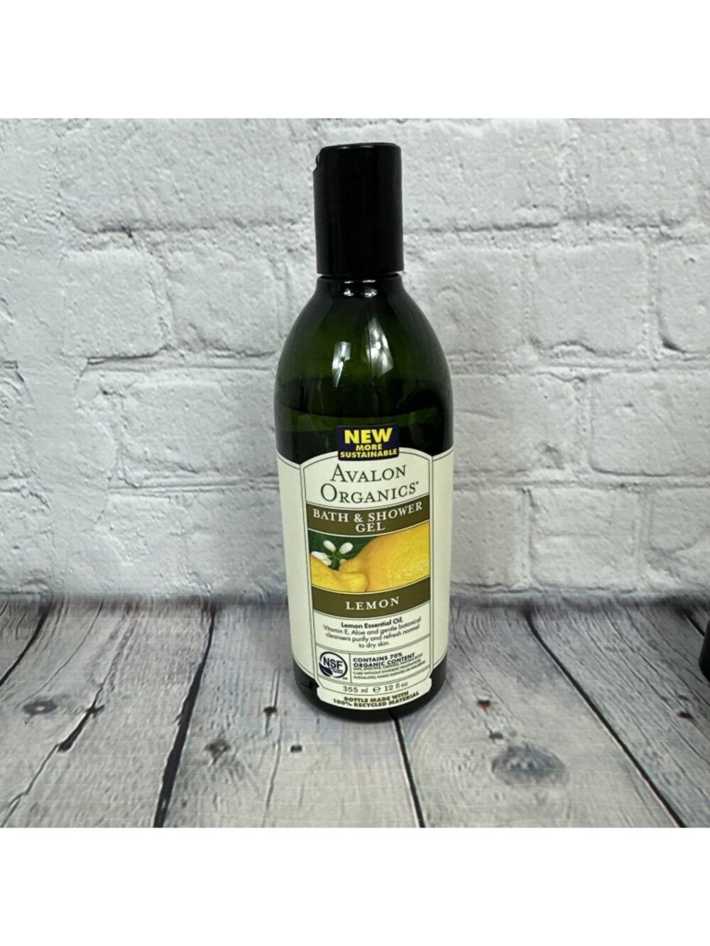 Avalon Organics Bath & Shower Gel Refreshing Lemon 12 fl.oz *Read*
